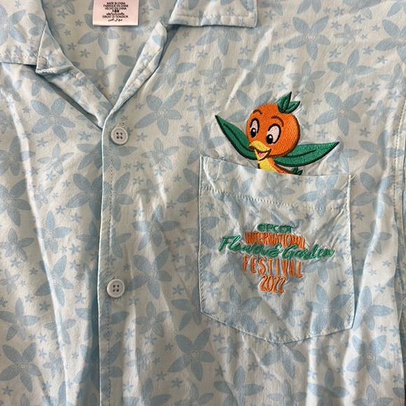 Disney Parks Epcot Flower and Garden Festival 2022 Button Down Short Sleeve - Picture 2 of 3
